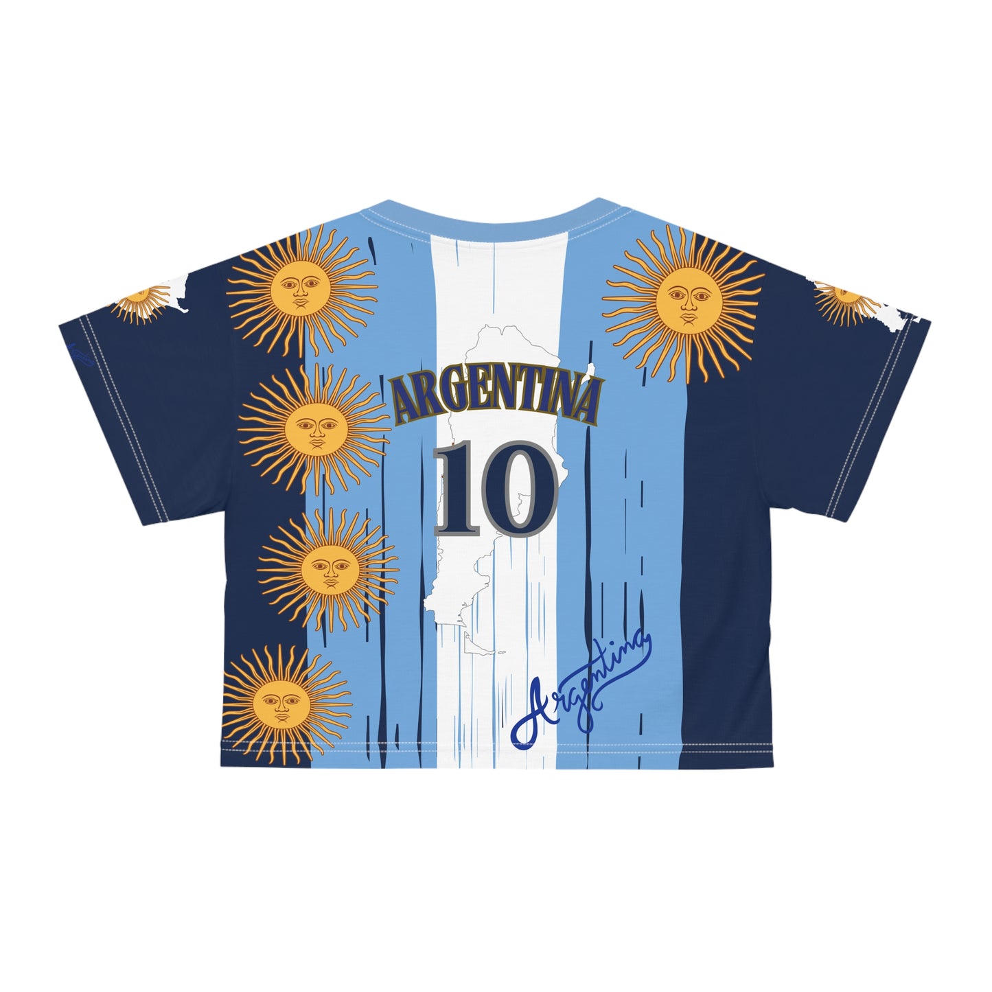 🇦🇷Ladies' Crop Tee – *"Sol de Gloria"*