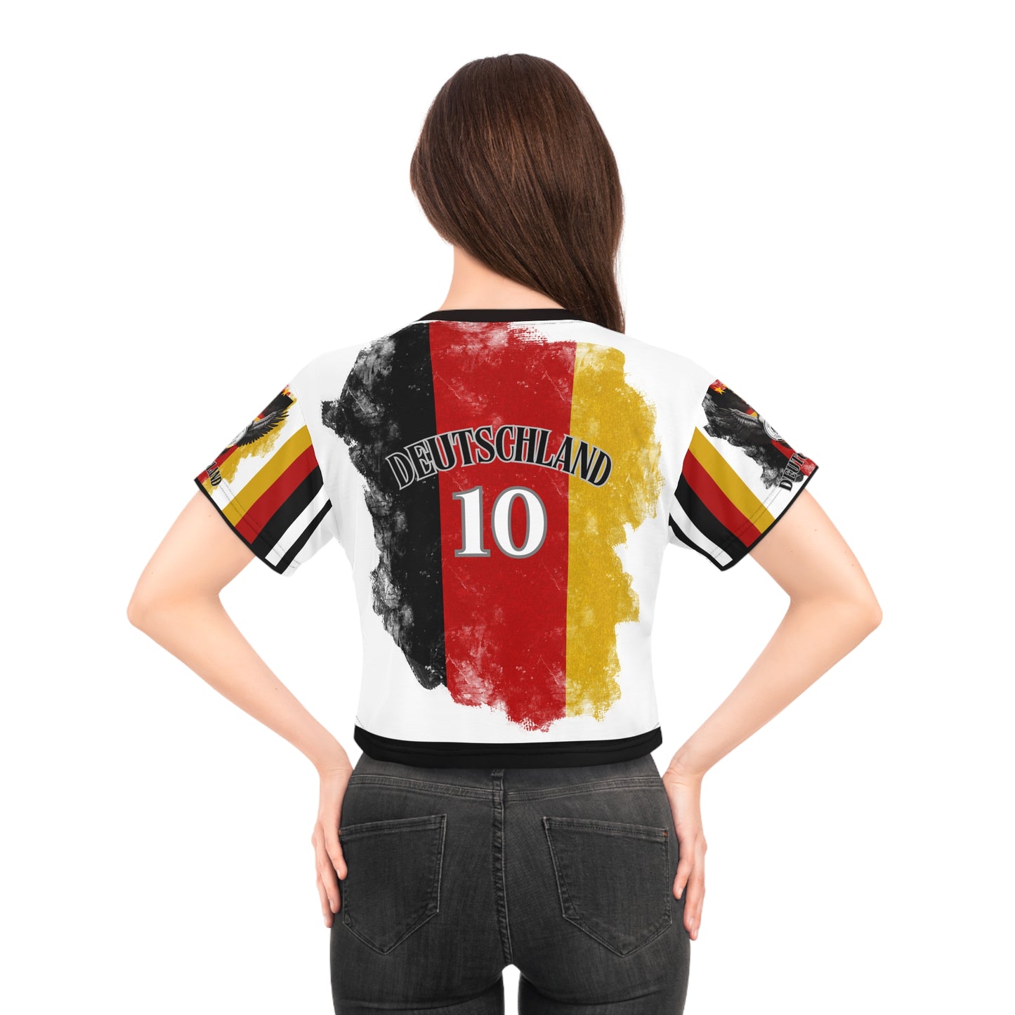 🇩🇪Ladies' Crop Tee – *"Reichsadler der Fussballnation"*