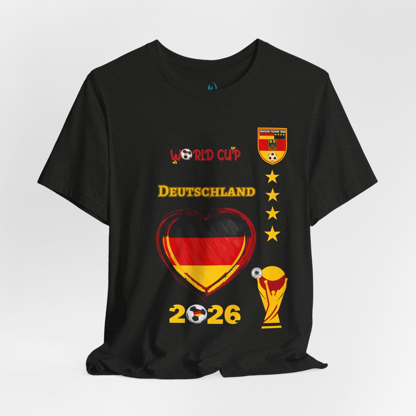 🇩🇪Germany (Deutschland) World Cup 2026 Heart Design Unisex T-Shirt