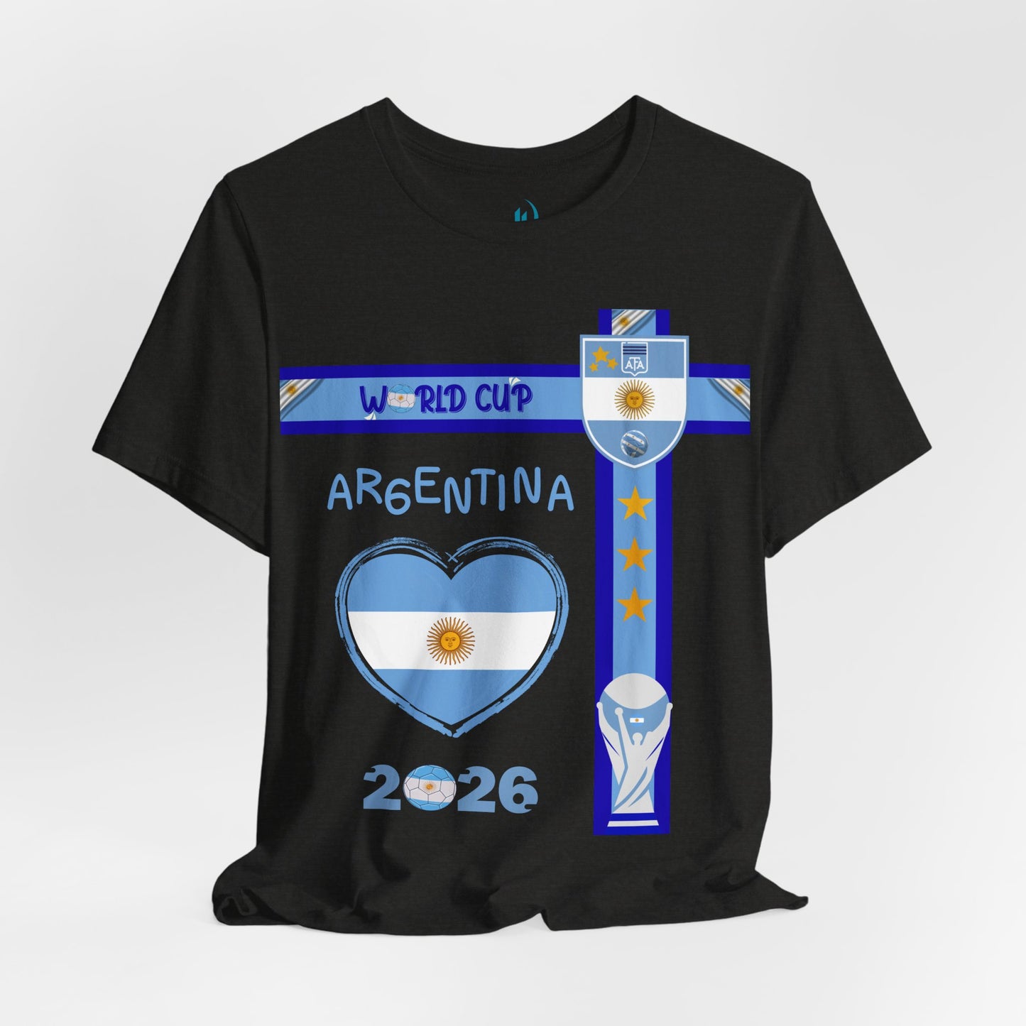 Argentina World Cup 2026 Heart Design Unisex T-Shirt